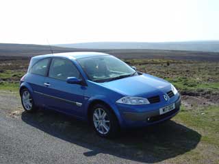 Andy's car on the moors before spoiler