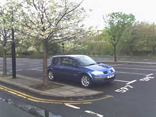 Andy's Car in the car park at old work