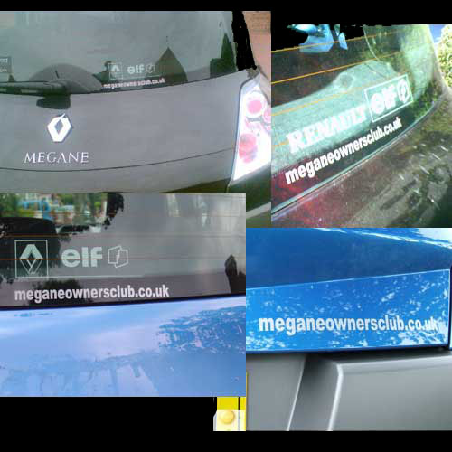 Stickers on Members cars Stickers on members cars